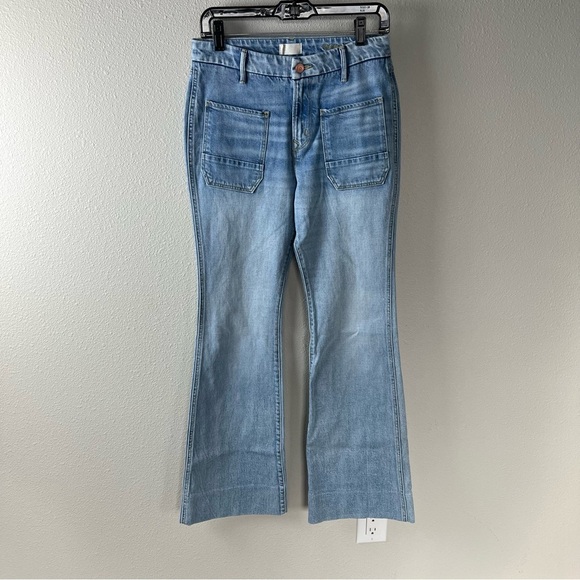 Porter Blue The Wanderer Flare Leg Jeans Gracie Denim  Boho Sailor Women’s 27 - Picture 4 of 12